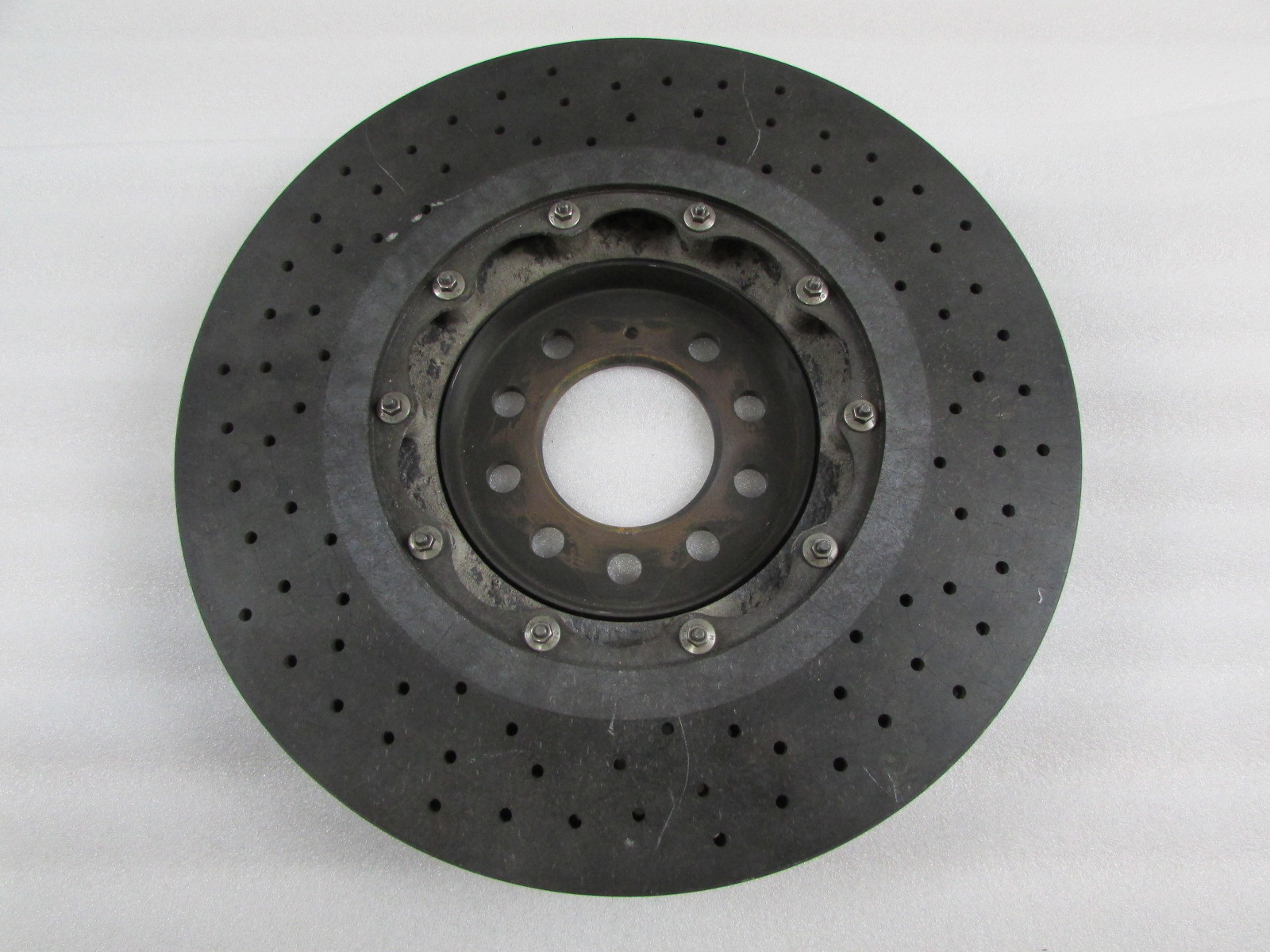 Lamborghini Aventador, LH, Left Rear CCM Brake Rotor, Used, P/N 470615601D