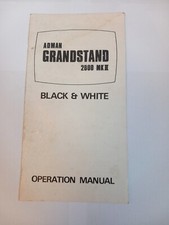 Adman Grandstand 2600 Mk II 2 operation Manual