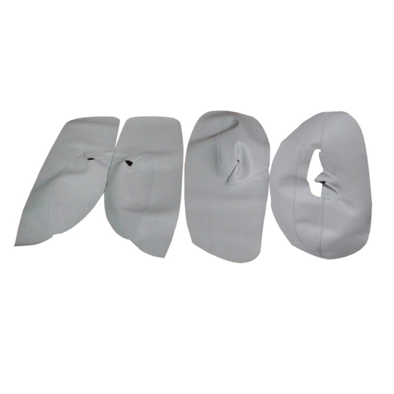 4Pcs Gray Interior Door Panel Leather Cover For VW Bora Jetta Golf