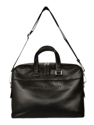 CK CALVIN KLEIN JEANS men's laptop messenger bag with logo on the front article 