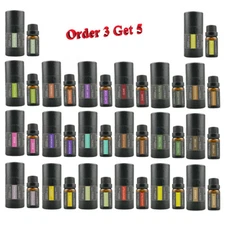 10 mL Essential Oils 0.33 oz - 100% Pure Natural Aromatherapy - Order 3 GET 5 !