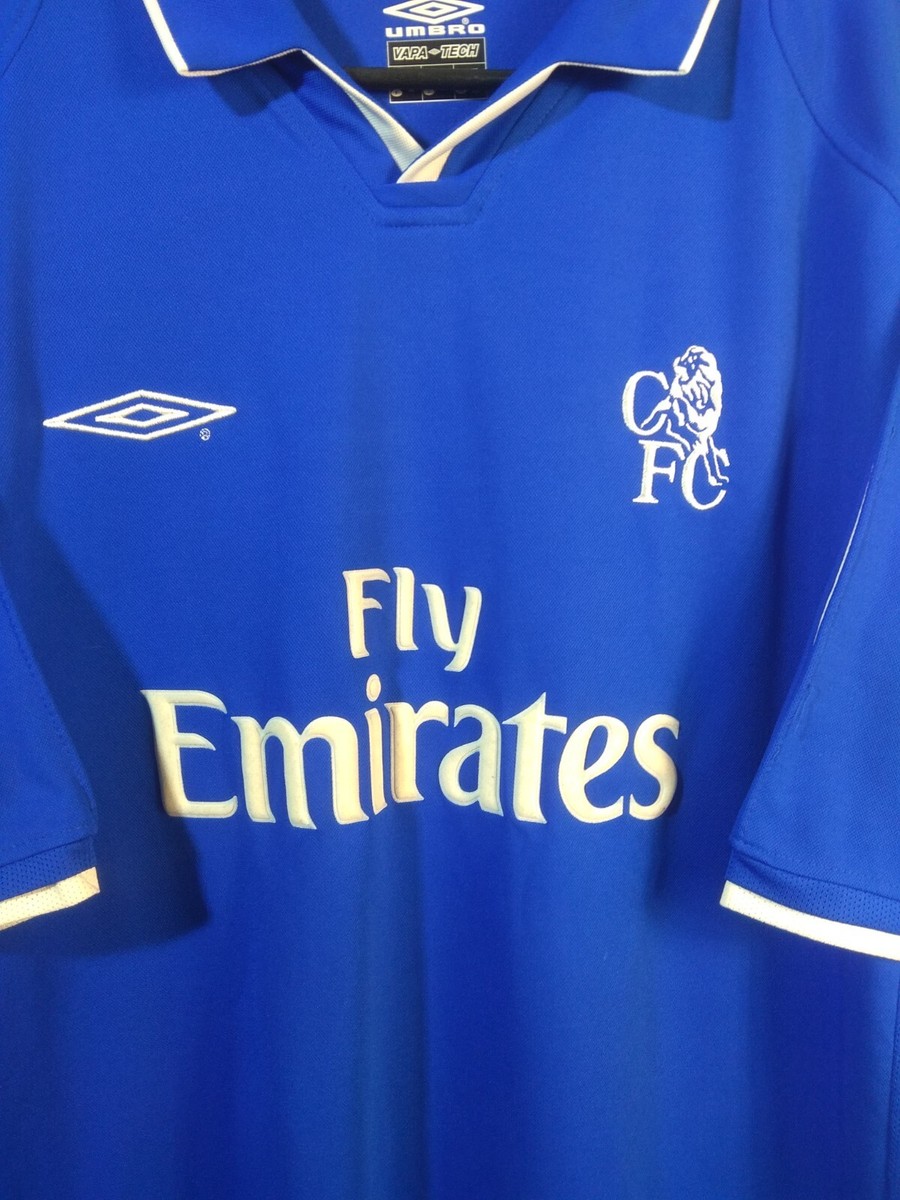 【大きいサイズ】UMBRO CHELSEA ゲームシャツ アイスブルー　y2k チェルシー Umbro サッカー シャツ ユニフォーム y2k ユニ