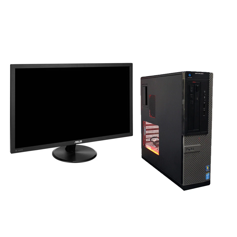 Dell i7 FHD Gaming PC 16GB 256GB 1TB AMD RX 550 4GB Wi-Fi BT W10 w/ ASUS 27" FHD - Image 2 of 4