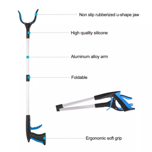 Industrial Grabber Tool Heavy Duty Pick Up Stick Hand Grip Reach Trash Picker - Picture 4 of 22