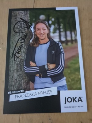 Franziska Preuss. Orginales Autogramm. Biathlon. Olympia. Weltcup. Ski. 