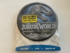 Jurassic World Blu-Ray Collectible Steel Tin Packaging Brand New and Sealed
