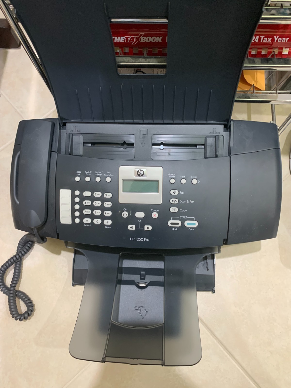 HP 1250 Fax Machine Phone Copy