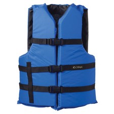 Onyx Nylon General Purpose Life Jacket - Adult Universal - Blue 103000-500-00...