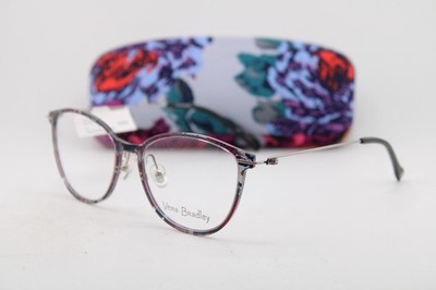 NEW VERA BRADLEY LANEY NEON BLOOMS NBL RED BLUE AUTHENTIC EYEGLASSES 52-17
