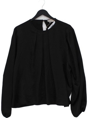 Coast Damen Bluse UK 20 Schwarz 100% Polyester Basic Neu Mit Etikett