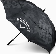 NEW 2026 Callaway Golf Shield 64" Double Canopy Black/Camo Golf Umbrella