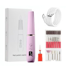 Professional Nail Drill Kit  Rechargeable Electric Nail Filer for Acrylic Nail..