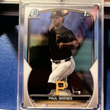 2023 Bowman Draft Chrome Paul Skenes 1st Chrome Prospect Base #BDC-14 Pirates