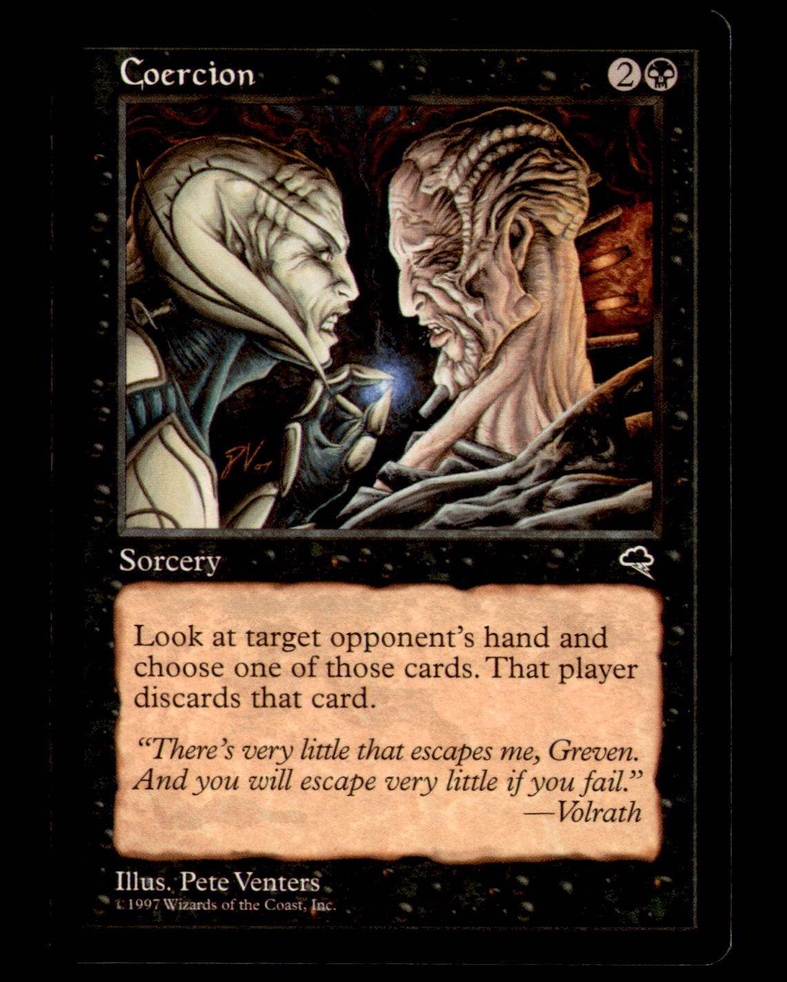 Coercion 113 Common Tempest Magic: The Gathering Lightly Played