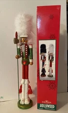 Kurt Adler Hollywood Christmas Nutcracker, 20-Inch, Red and Green With Box