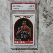 NBA Hoops 1989-90 David Robinson ROOKIE #310 PSA 9 San Antonio Spurs RC