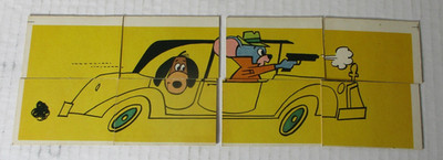 QUICK DRAW MCGRAW MILTON BRADLEY 1960 BOARD GAME PARTS HANNA BARBERA CLUE CARDS