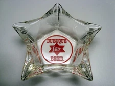 Circa 1950s Dubuque Star Beer, Star-Shaped Enameled Ashtray, Iowa