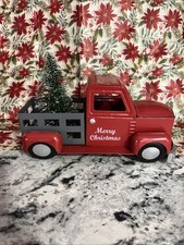Christmas Pickup Truck Decor Red
