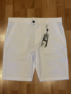 $130 Greyson Golf Shorts Mens Size 34 Montauk Performance Arctic White 10''