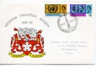 1965 UNITED NATIONS GREAT BRITAIN QE2 LEICESTER PHILATELIC FDC SPECIAL PMK VGC