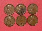 1909-1931 Lincoln Wheat Cent Mint Error Lot - 6 Better Dates w/ Laminations