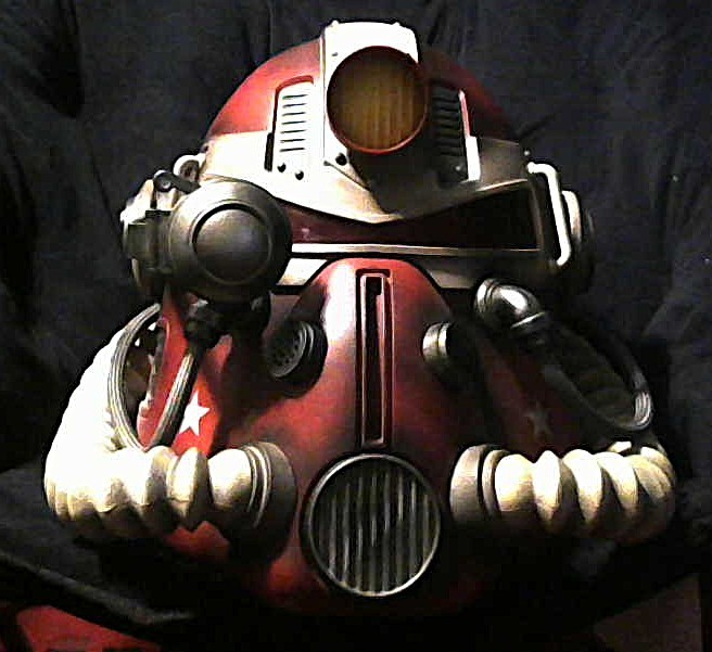 Fallout 76 T-51b-NC Power Armor Helmet 1:1 Nuka Cola Ed. (Pr