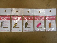 [Rare Item] Mukaito Trout Spoon 2.3g, Set of 5, Un, NewKeiryu (Mountain Stream)