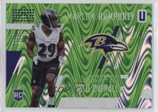 2017 Panini Unparalleled Class of Rookie Lime Green 449/499 Marlon Humphrey 12bz