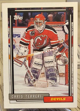 1992-93 Topps Chris Terreri #303 New Jersey Devils