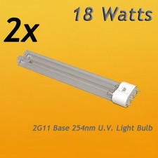2 Pcs 18 watt UV Bulb Lamp for Coralife Turbo Twist 6x
