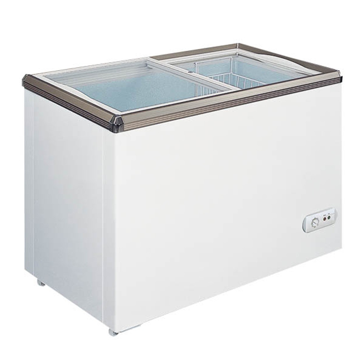 Omcan USA 49294 54" Ice Cream Display Glass Chest Freezer, 1
