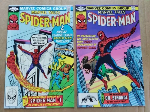 Lot Of 2 MARVEL TALES 137 FN 138 VF Spider-Man Ditko Amazing Fantasy 15 Reprint