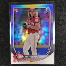 2025 Bowman Baseball RHETT LOWDER Rookie Chrome Base Refractor #6