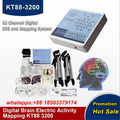 KT88-3200 32 channel digital electroencephalogram machine brain mapping software