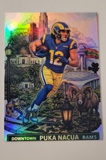 Rare Custom Holo Puka Nacua Los Angeles Downtown Insert Sports Trading Card
