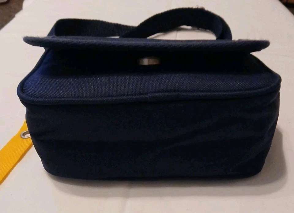 Bolsa tiracolo Michigan State lona azul 8 pol X 6 pol  - Imagem 3 de 4