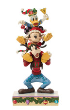 Disney Jim Shore 2026 Mickey Goofy & Donald Holiday Pile Up Figurine 6018706