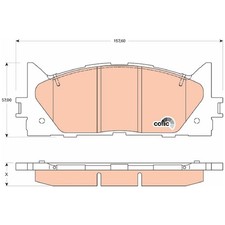 Satz Bremsbeläge Bremsklötze vorne für Toyota Aurion V4 V5 Avalon X3 X4 | 238