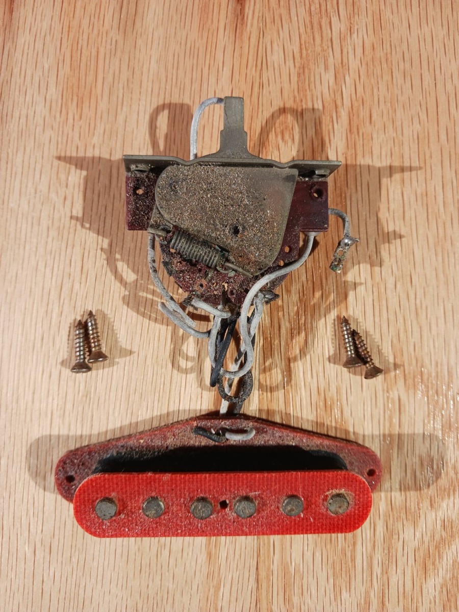 Aged Phenolic Pickup and 3 Way Switch With Wires EVH/Frankenstein