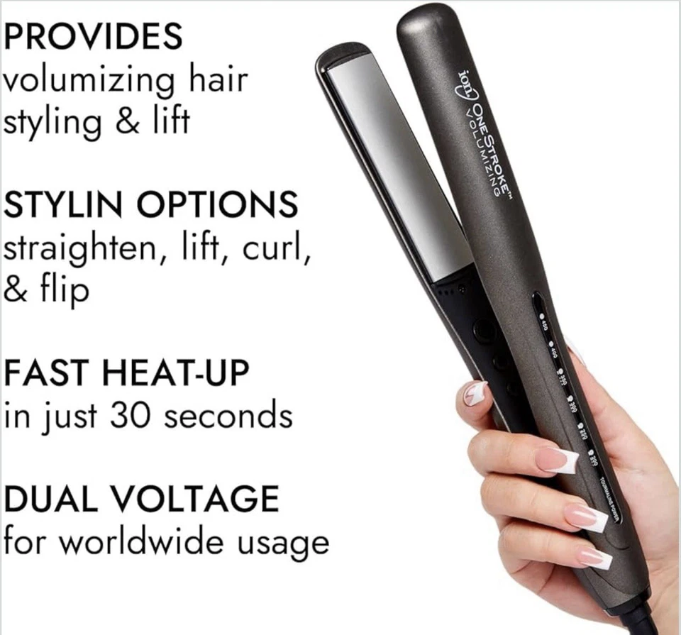 Plancha voluminizadora Ion One Stroke 1" para alisar el cabello - A2000 Foto 2 de 4