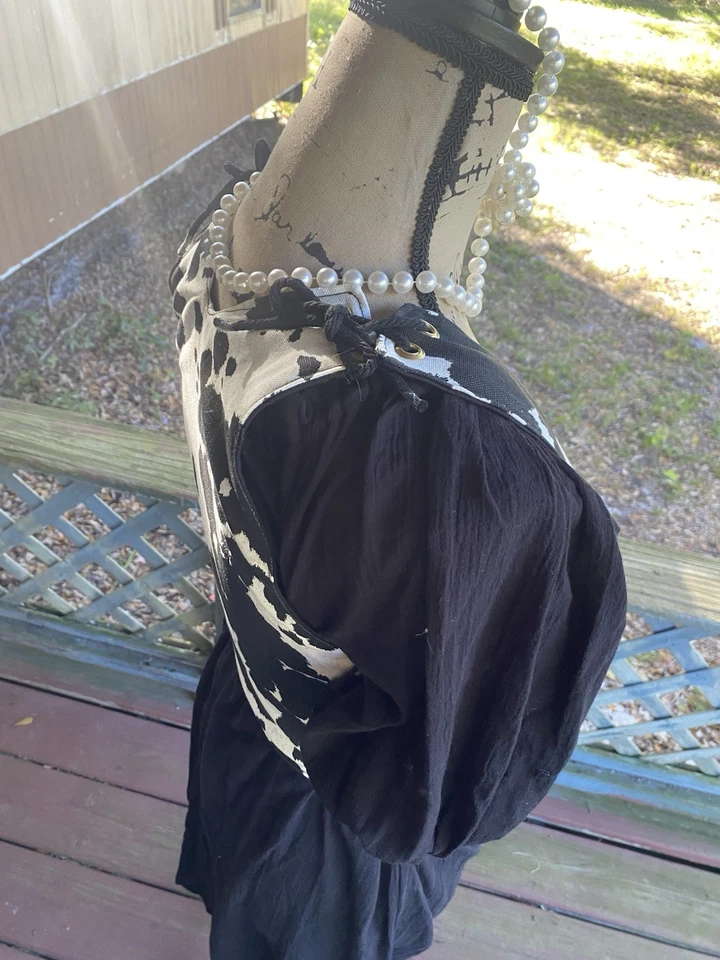 Лиф из саржи эпохи Возрождения для фиксации талии 25 дюймов на талии - Изображение 2 из 4