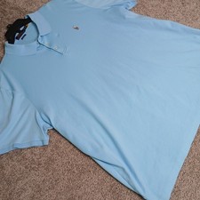 Polo Ralph Lauren Mens XXL Classic Fit Light Blue Short Sleeve Polo Shirt Snag