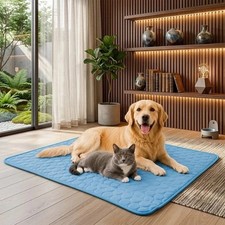 Dog Cooling Mat Pet Bed Summer Ice Pad Washable Cool Blanket For Large Dogs Cats