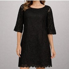 Shoshanna Womens Dress 4 Black Lace Mini Feminine Romantic Cocktail Occasion LBD