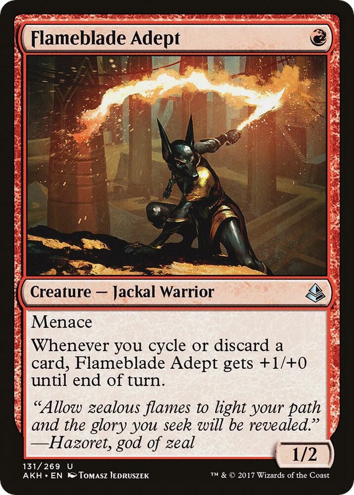 Flameblade Adept 131 Uncommon Amonkhet Magic: The Gathering Lightly Played