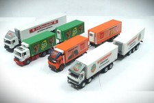 1:87 HO Kibri Konvolut mit 4 LKW´s, MB + MAN Sattelzüge "Wiesenhof, etc." gebaut