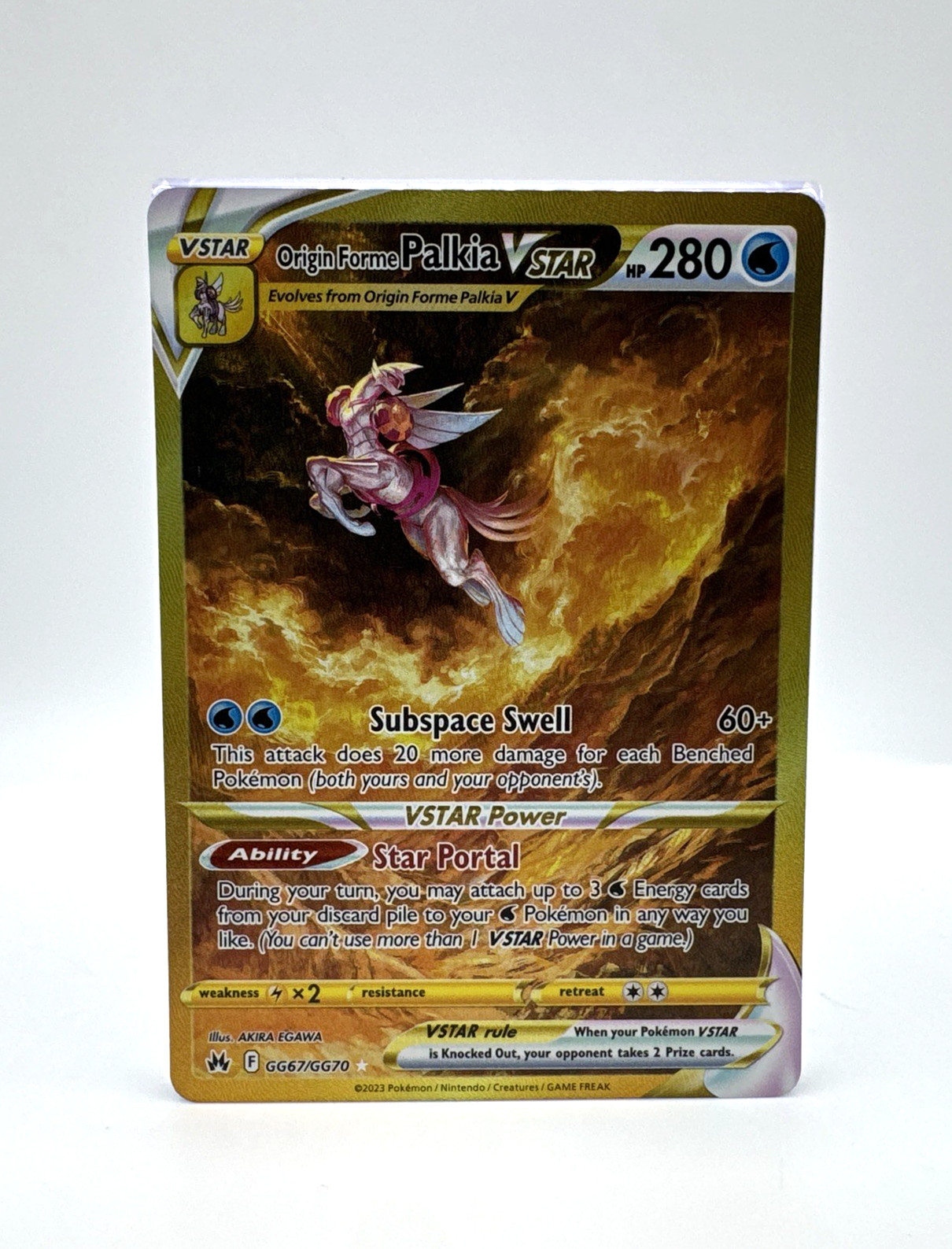 Origin Forme Palkia VStar (GG67/GG70) - Pokemon TCG: Crown Zenith - NM Condition