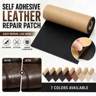 Self Adhesive Leather Repair Patch Couch Sofa Car Seat Chair Renovation Sticker - image 1 of 4