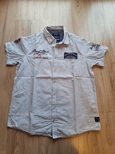 Herren Kurzarmhemd Gr. L Identic weiss/dunkelblau gestreift "Neuwertig"